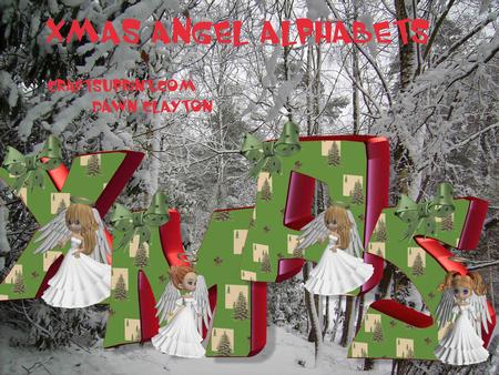 Xmas Angel Alphabets