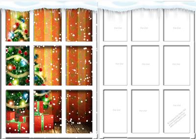 Quick Christmas Window - Christmas Tree & Presents
