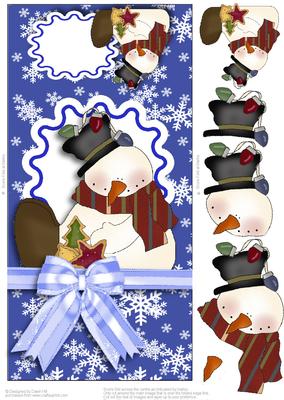 Pop Out Snowman
