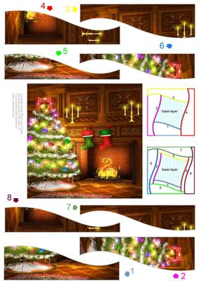 Warm & Cosy Christmas - Wavy Edge Spiral Ss