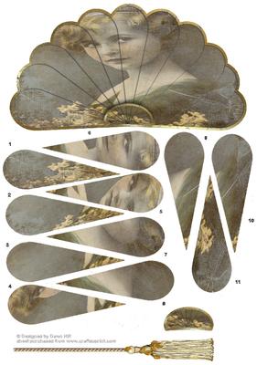 Vintage Shabby Chic Fan