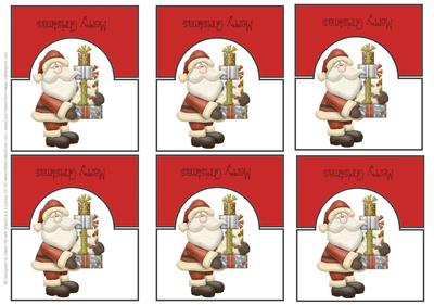 Santa & Gifts - Place Settings