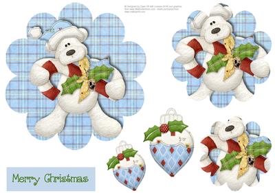 Beary Christmas - Scallop Pyramid Wobble Card Part 2
