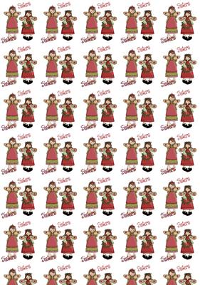 Merry Christmas Sisters - Backing Paper