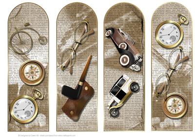 Male Vintage Bookmarks