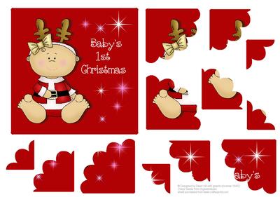Baby's 1st Christmas - Girl - Shell Stacker