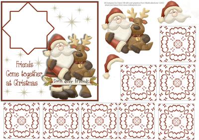 Dear Friends - Tea Bag Tiles +decoupage