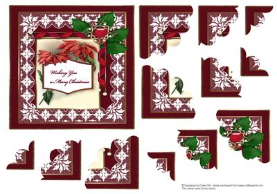 Vintage Poinsettea - Shell Stacker