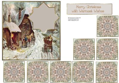 Christmas in the Valley - Teabag Tile + Card Front