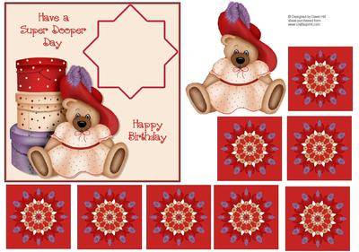 Have a Super Dooper Day - Teabag Tile + Card Front