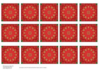 Poinsettea - Teabag Tiles