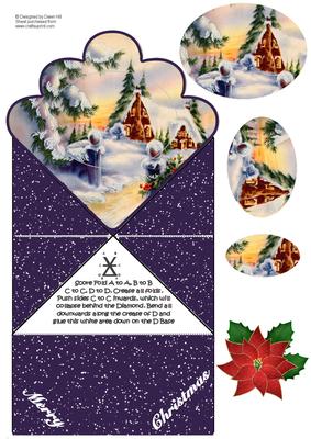 Purple Winter Haze - Scallop Top Diamond