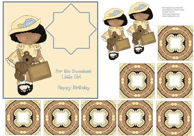 For the Sweetest Little Girl + Teabag Tiles