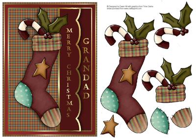 Country Christmas Stocking - Grandad