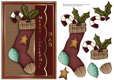 Country Christmas Stocking - Dad