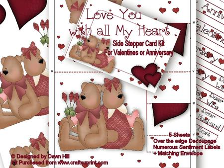Love You with All My Heart - Stepper Kit + Decoupage