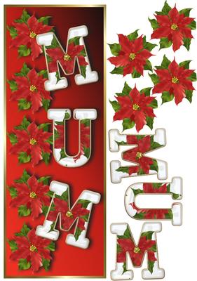 Christmas Mum - Dl Card + Decoupage