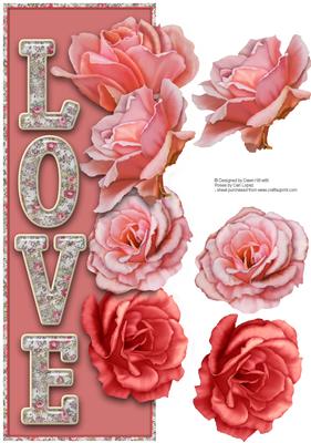 Love Roses - Dl + Decoupage