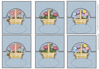 Basket of Flowers - Place Settings