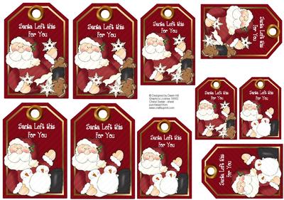 Santa Left This for You - Gift Tags