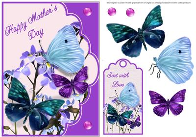 Mother's Day Butterflies Scallop