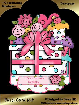 Easel Card Kit - Yummie Birthday
