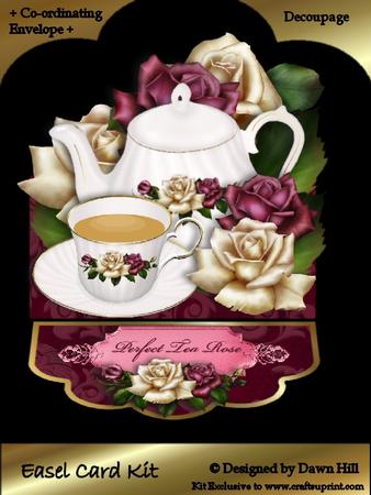 Easel Card Kit - the Perfect Tea Rose