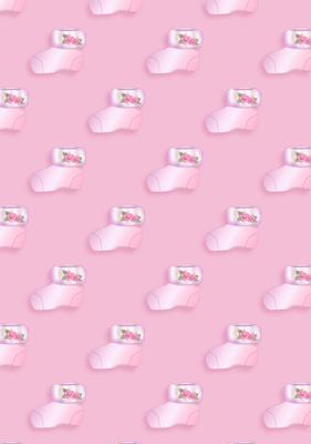 New Baby Girl - Bootee Socks