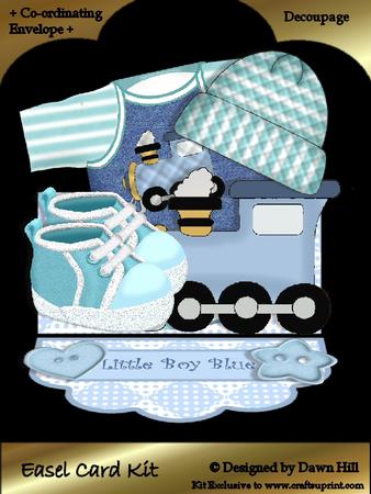 Easel Card Kit - Little Boy Blue
