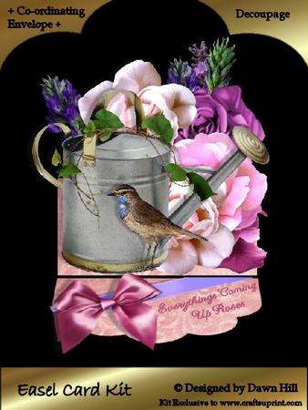 Easel Card Kit - Everythings Coming Up Roses