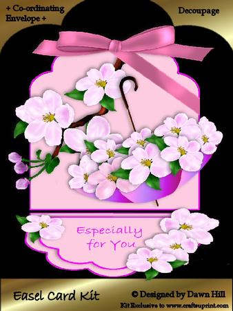 Easel Card Kit - Apple Blossom Time