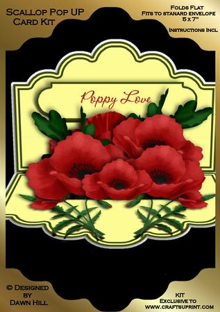 Scallop Pop Up Kit - Poppy Love