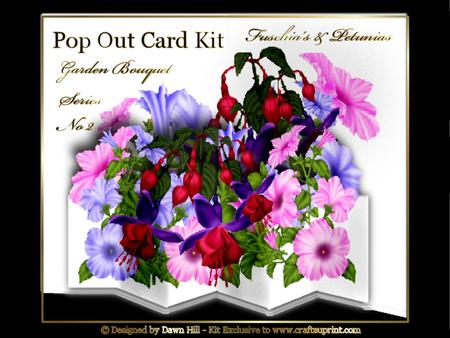 Popout Kit - Garden Bouquet Fuschia Petunia