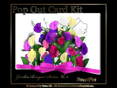 Popout Kit - Garden Bouquet Sweetpeas