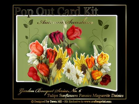 Popout Kit - Garden Bouquet Autumn Sunshine