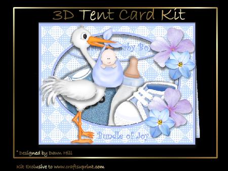 Bundle of Joy - 3D Tent Card Kit