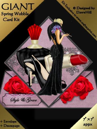 Giant Spring Wobble Card Kit - Style & Grace Fair of Face
