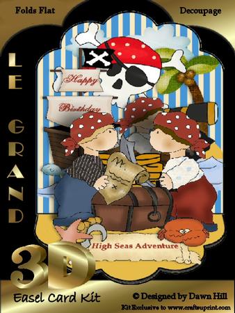 High Seas Birthday Adventure - Le Grand 3D Easel Kit