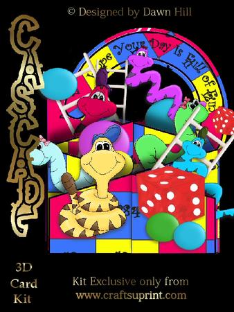 Snakes N Ladders - 3D Cascade Card Kit