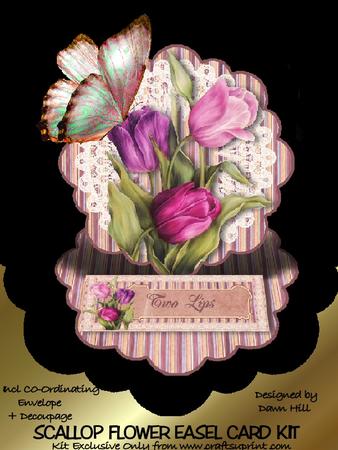 Two Lips - Scallop Flower Easel Kit