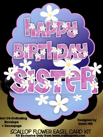 Sister - Scallop Flower Easel Kit