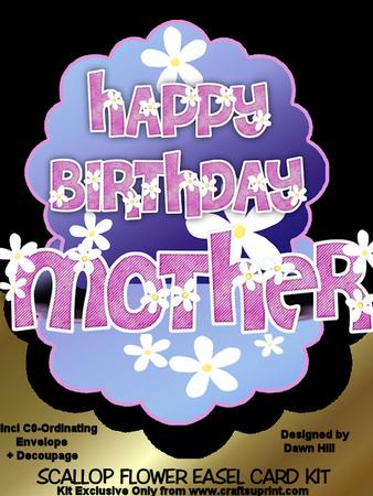Mother - Scallop Flower Easel Kit