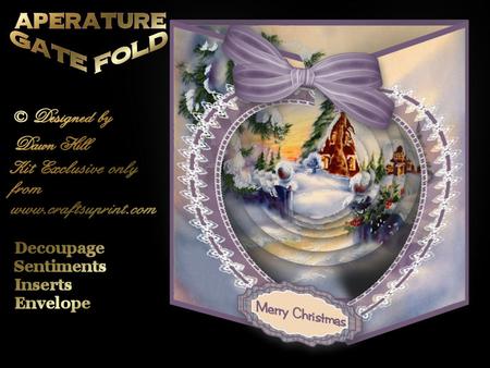 Aperture Gatefold Card Kit - a Welcome Home