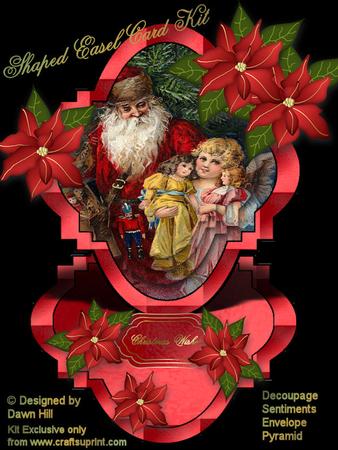 Shaped Easel Kit - Christmas Wishes (vintage)