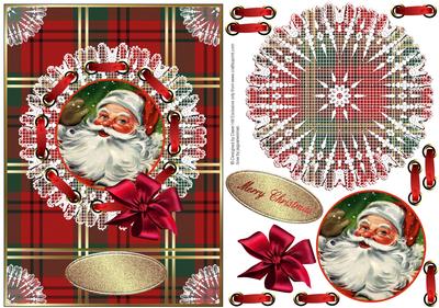 Merry Christmas Vintage Santa