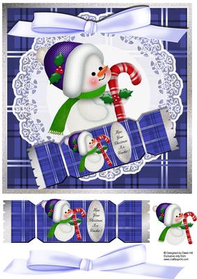 Hope Your Christmas is a Cracker - Baby Snowman