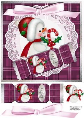 Hope Your Christmas is a Cracker - Baby Snowgirl