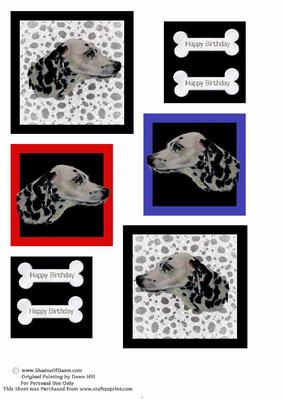 Dalmatian Spotty Dog Topper