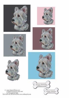 Westie Highland Terrier Dog Topper