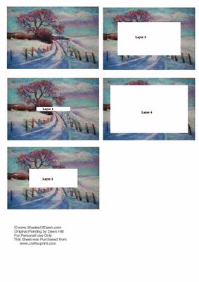 Winters Day Inverted Pyramid Tunnel Topper